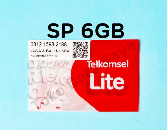 Perdana Kuota Data Telkomsel Lite 6GB