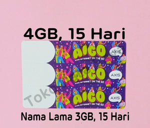 Voucher Kuota Data Axis Aigo 5GB, 15 Hari