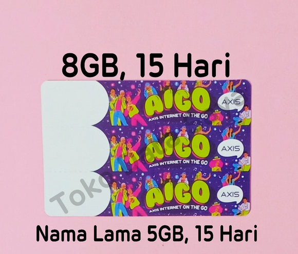 Voucher Kuota Data Axis Aigo 11.5GB, 15 Hari