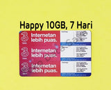 Voucher Tri Happy 10 GB 7 Hari Jatim-Jateng (15GB)